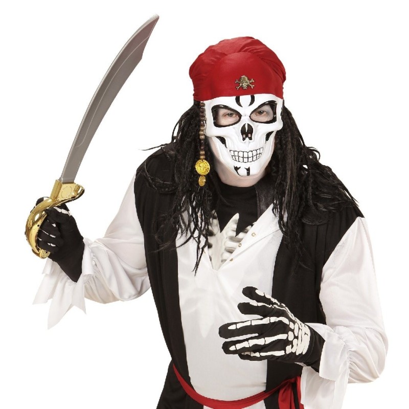 CARETA MEDIA CARA CRÁNEO PIRATA