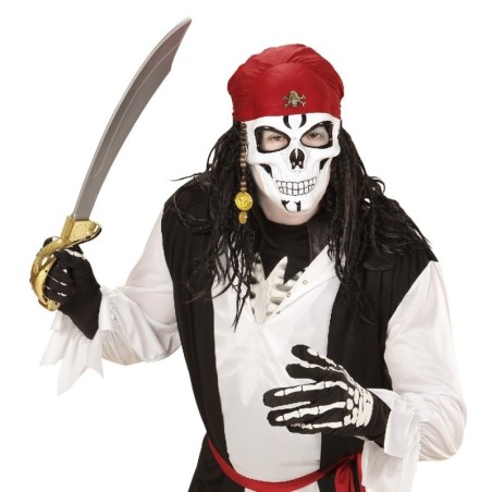 CARETA MEDIA CARA CRÁNEO PIRATA