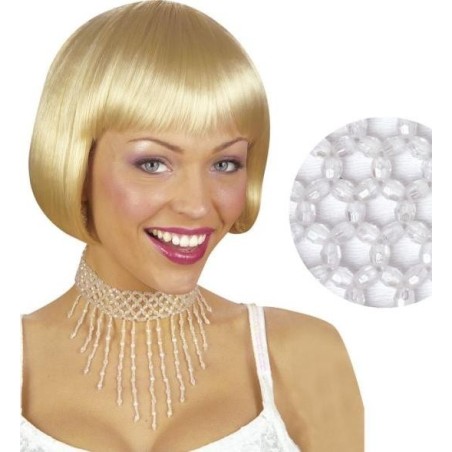 COLGANTE CON PERLAS BRILLANTES                    