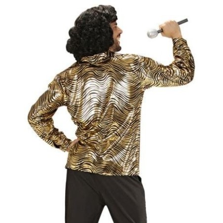 CAMISA DISCO FEVER DORADA                    