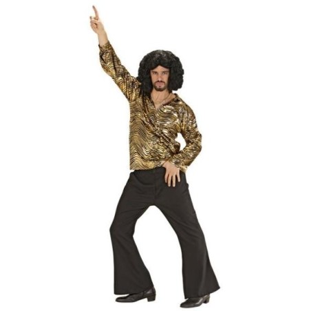 CAMISA DISCO FEVER DORADA                    