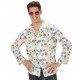 CAMISA FLORES HIPPIE TERCIOPELO 