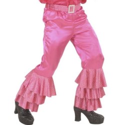 PANTALÓN DE RASO CON VOLANTES Y CINTURÓN COLORES 2