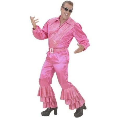 PANTALÓN DE RASO CON VOLANTES Y CINTURÓN COLORES