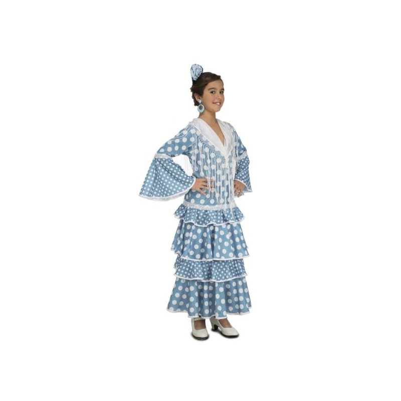 Disfraz de Flamenca azul