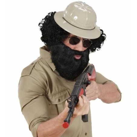 BARBA CON BIGOTE NEGRA