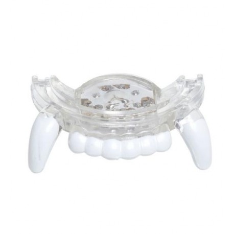 DIENTES VAMPIRO CON LUZ LED ROJA