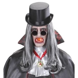 DIENTES VAMPIRO CON LUZ LED ROJA 2