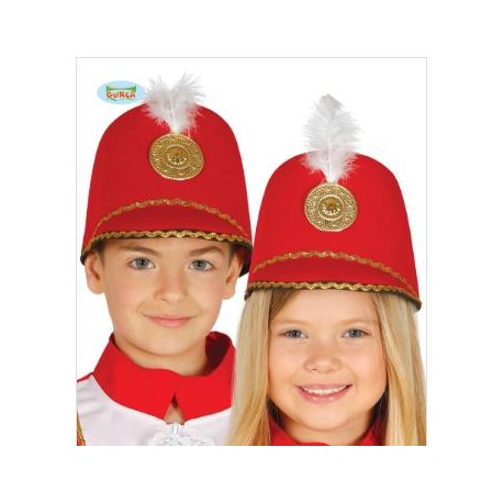 SOMBRERO MAJORETTE ROJO INFANTIL 