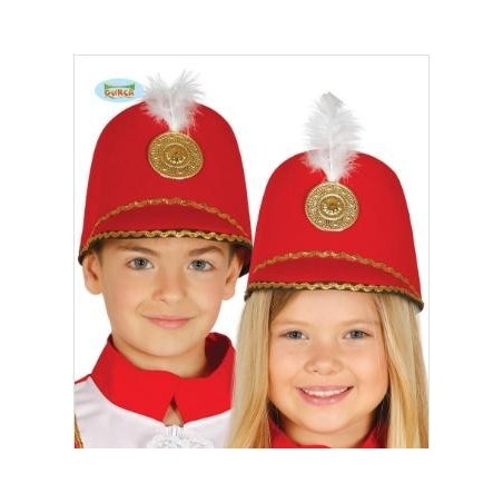 SOMBRERO MAJORETTE ROJO INFANTIL 