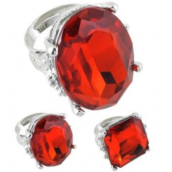 ANILLO GIGANTE LUJO ROJO