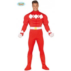 DISFRAZ DE POWER RANGER ROJO ADULTO