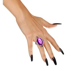 ANILLO GÓTICO CON PIEDRA PÚRPURA 2
