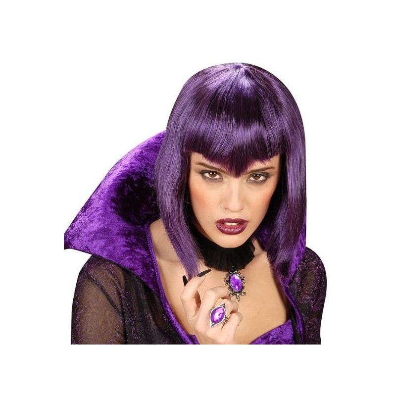 ANILLO GÓTICO CON PIEDRA PÚRPURA