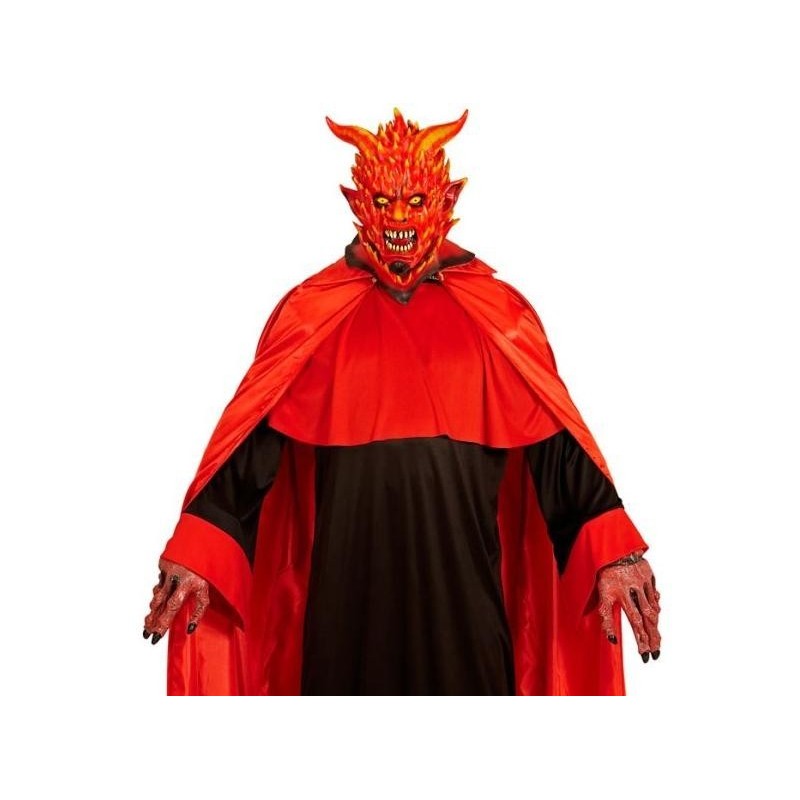 CARETA DIABLO EN LLAMAS ADULTO
