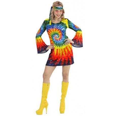 DISFRAZ DE HIPPIE MUJER