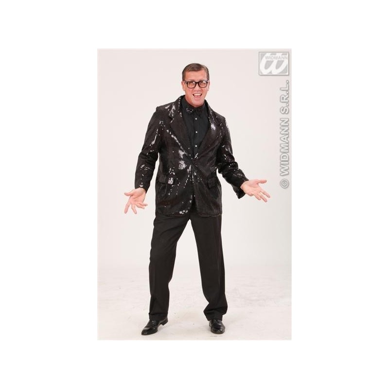 CHAQUETA LENTEJUELAS NEGRA                        