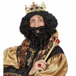 PELUCA CON BARBA NEGRA  2