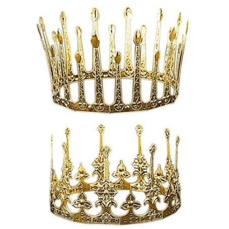 CORONA REY O REINA DORADA ADULTO
