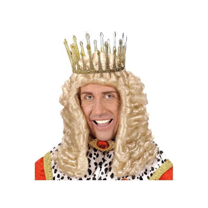 CORONA REY O REINA DORADA ADULTO