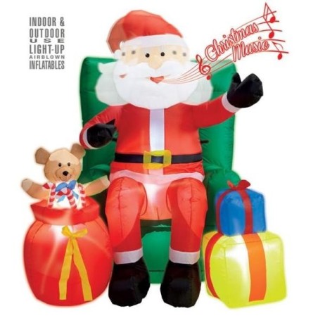 PAPÁ NOEL SENTADO EN SILLÓN
