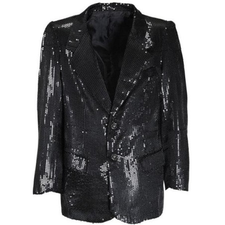 CHAQUETA LENTEJUELAS NEGRA                        