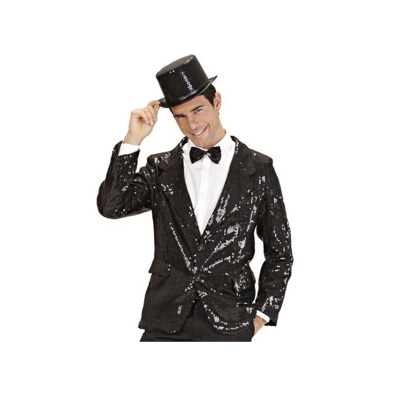 CHAQUETA LENTEJUELAS NEGRA                        
