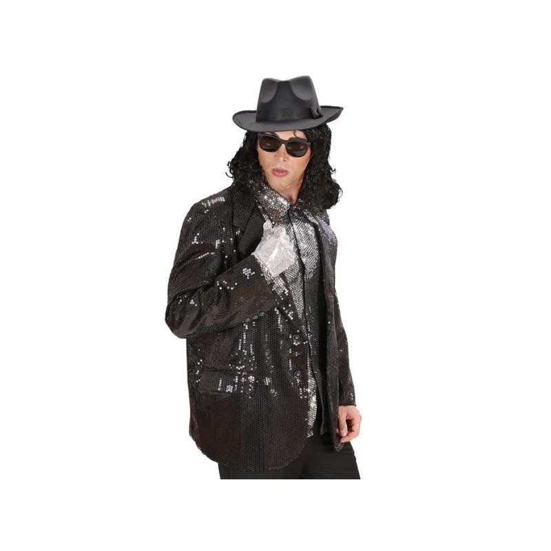 CHAQUETA LENTEJUELAS NEGRA                        