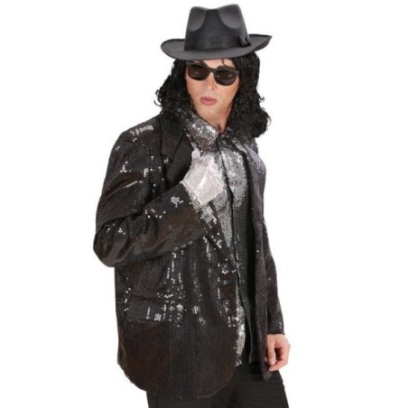 CHAQUETA LENTEJUELAS NEGRA                        