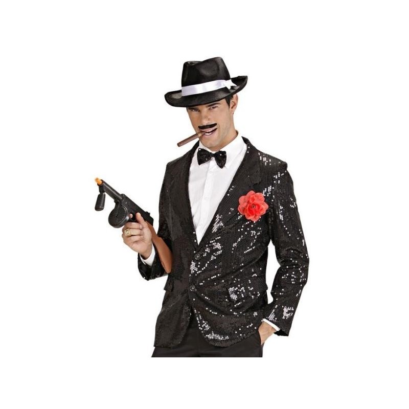 CHAQUETA LENTEJUELAS NEGRA                        