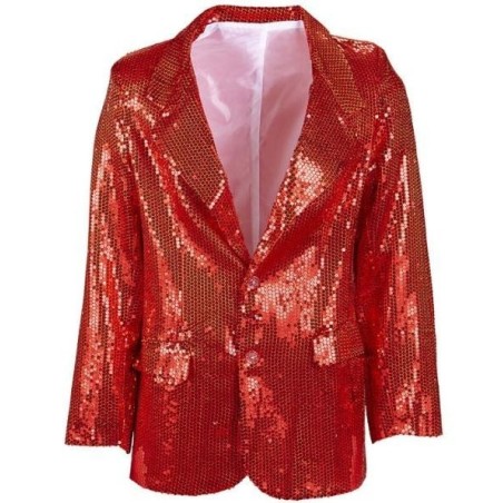 CHAQUETA LENTEJUELAS ROJA                         
