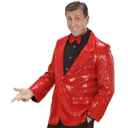 CHAQUETA LENTEJUELAS ROJA                         