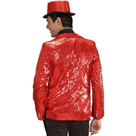 CHAQUETA LENTEJUELAS ROJA                         