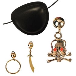 CONJUNTO PIRATA PARCHE Y PENDIENTE  2