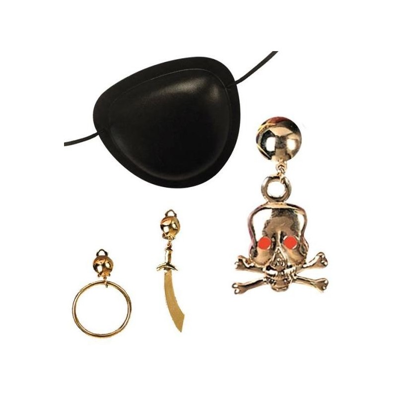 CONJUNTO PIRATA PARCHE Y PENDIENTE 