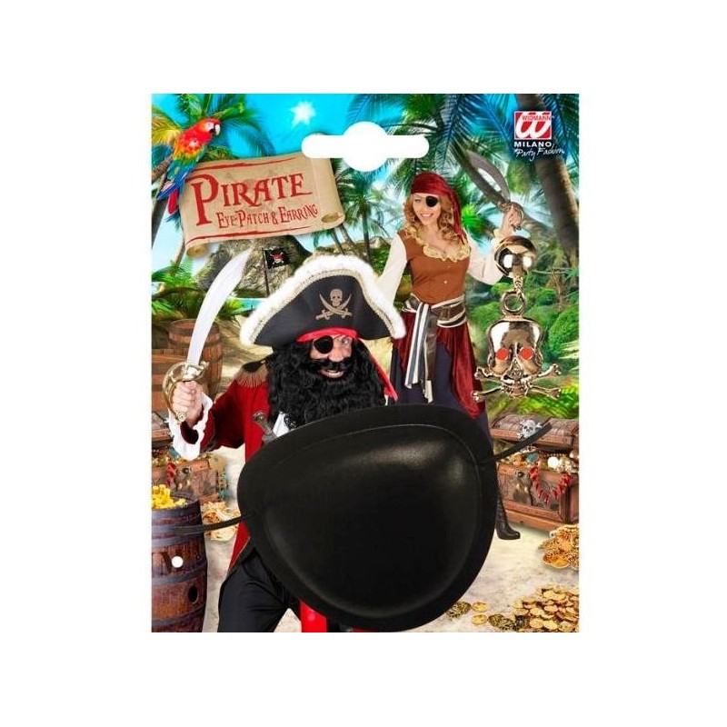 CONJUNTO PIRATA PARCHE Y PENDIENTE 