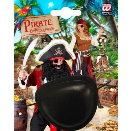CONJUNTO PIRATA PARCHE Y PENDIENTE 