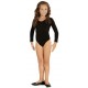 BODY / MAILLOT MANGA LARGA NEGRO INFANTIL