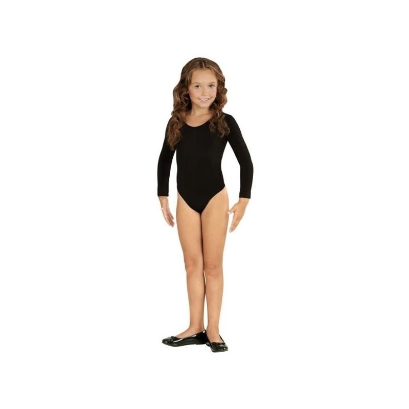 BODY / MAILLOT MANGA LARGA NEGRO INFANTIL