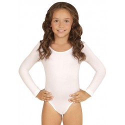 BODY / MAILLOT MANGA LARGA BLANCO INFANTIL