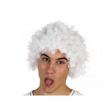 PELUCA PAYASO BLANCA 
