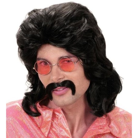 PELUCA Y BIGOTE AÑOS 70