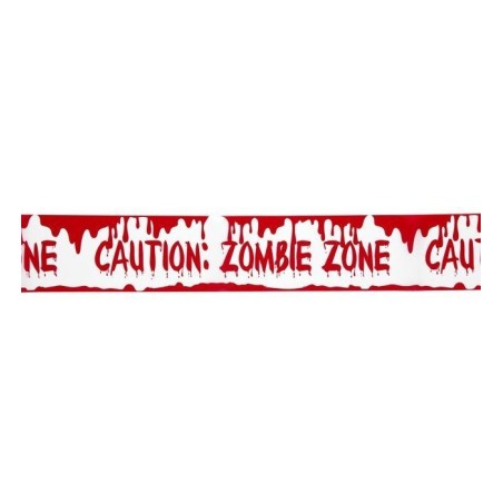 CINTA "CAUTION: ZOMBIE ZONE"                      