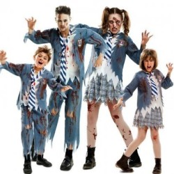 DISFRAZ DE ZOMBIE ESTUDIANTE ADULTO  2