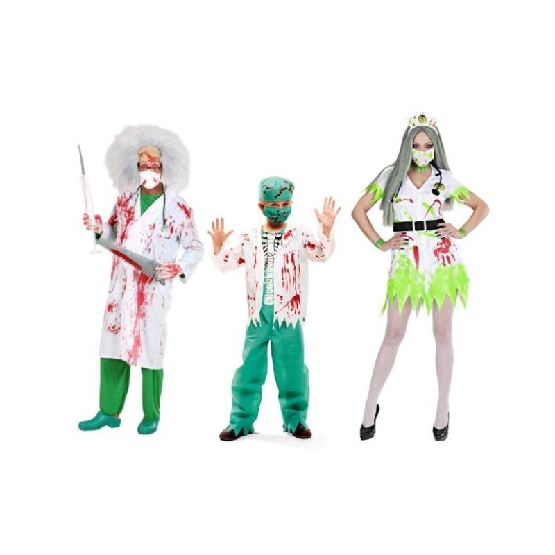 DISFRAZ DE ESQUELETO CIRUJANO INFANTIL