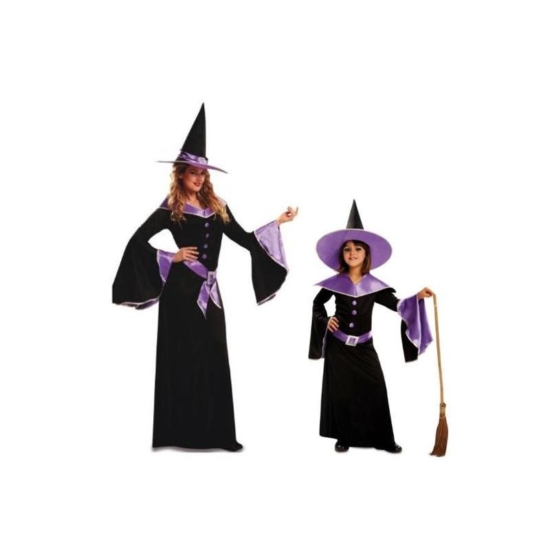 DISFRAZ DE BRUJA MORADA INFANTIL
