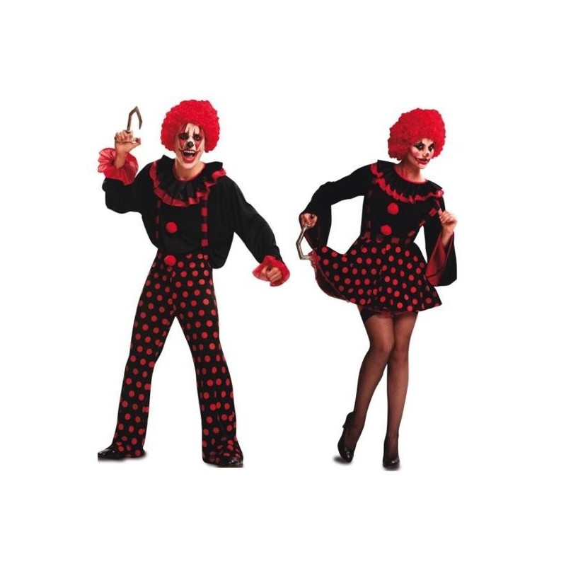 DISFRAZ DE PAYASA DIABÓLICA ADULTO