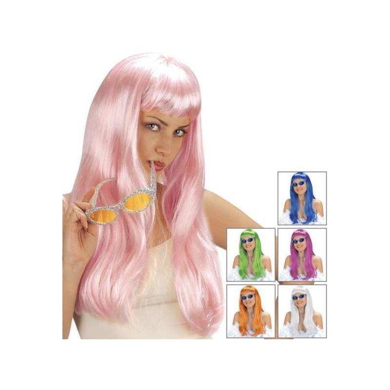 PELUCA LISA CON COLOR 