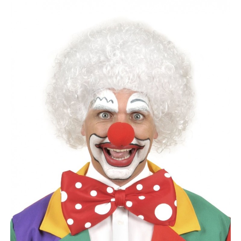 Клоун ап. Клоунский парик. Клоун с белыми волосами. Клоун с кудрявыми волосами. Кудрявый клоун белые волосы.