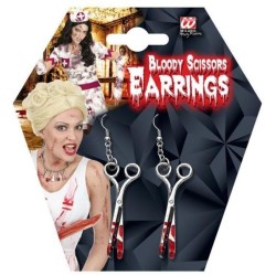 PENDIENTES TIJERAS ENSANGRENTADAS 2